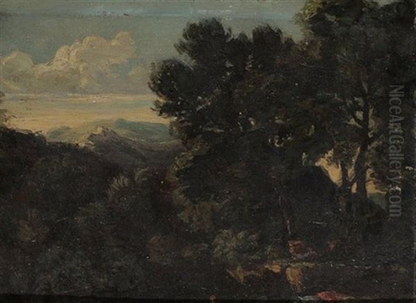 Kleine Seelandschaft Mit Badendem - view 1