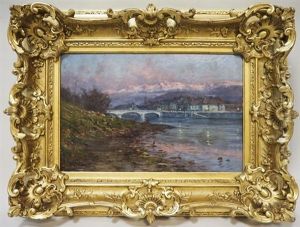 L'isere, Grenoble Et La Chaine De Belledonne, Soleil Couchant