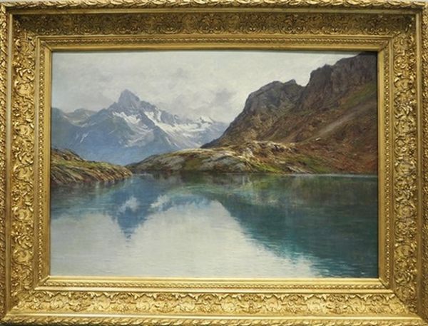 Le Lac Petarel Et L'aiguille D'olan (hautes-alpes) - view 1