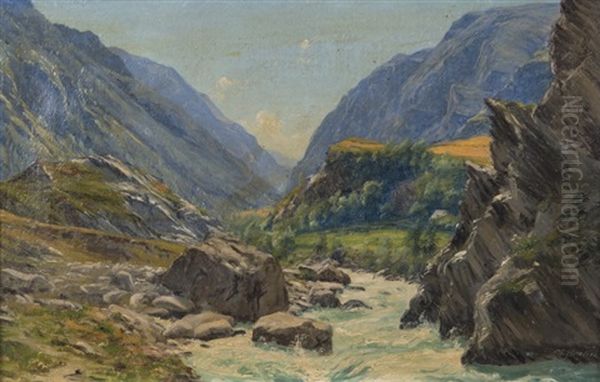 Paysage De Montagne Avec Riviere - view 1