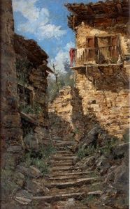 Ruelle A Chatillon En Diois by Charles Alexandre Bertier