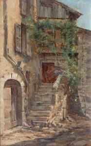 Maison A Chatillon En Diois by Charles Alexandre Bertier
