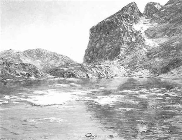 Le Degel Au La De L'eychauda (massif Du Pelvoux) - view 1