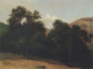 Royat, Chemin Du Paradis by Francois-Edouard Bertin