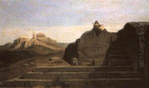 The Acropolis by Francois-Edouard Bertin