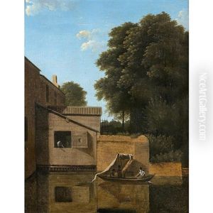 Ride In A Boat On The Essone by Jean Victor Bertin