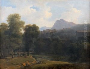 Paysages D'italie Avec Un Joueur De Lyre by Jean Victor Bertin