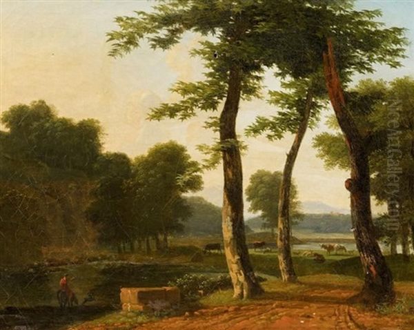 Italienische Landschaft Mit Hirten - view 1