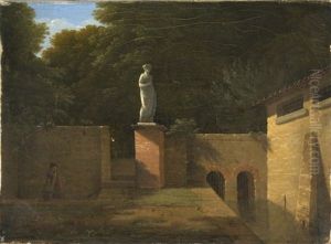 Statue Antique Dans Un Parc Italien thumbnail