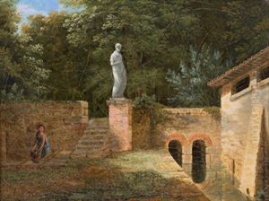 Parklandschaft Mit Einem Madchen (+ Hirtenszene; 2 Works)
