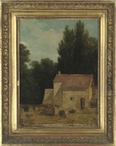 View Of A Farm Outbuilding In A Landscape View Of A Farm Outbuilding In A Landscape