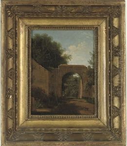 A French Arch, Thought To Be The Entrance To St. Cloud, Paris