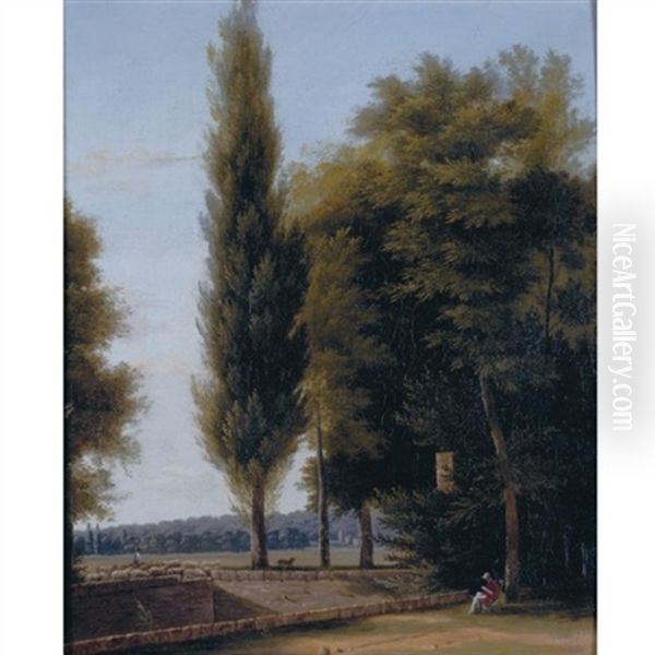 A Landscape With A Shepherd And His Flock - view 1