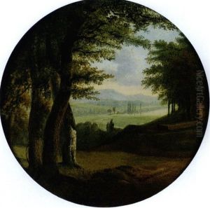 Paysage Aux Grands Arbres by Jean Victor Bertin