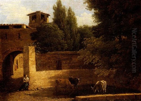 Berger A L'entree D'une Ferme - view 1