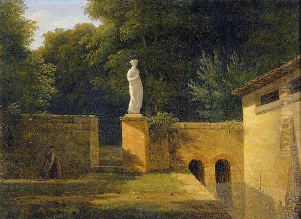 Fontaine Dans Un Parc Italien - view 1