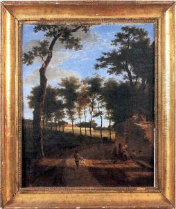 Paysage Avec Des Promeneurs by Jean Victor Bertin