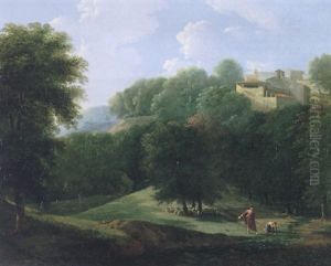Classical Landscape With Diogenes Throwing Away His Cup