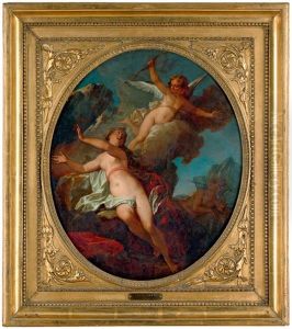 Amor Und Nymphe Mit Einem Zephyr by Nicolas Bertin