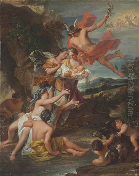 Mercury Entrusting The Infant Bacchus To The Nymphs Of Nysa - view 1