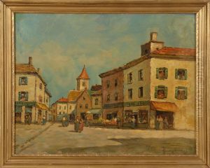 European Street Scene by Dennis Ainsley