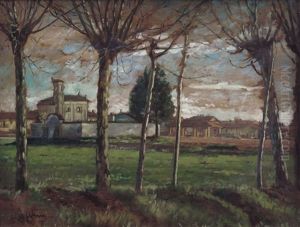 Paesaggio All'imbrunire by Guido Bertini