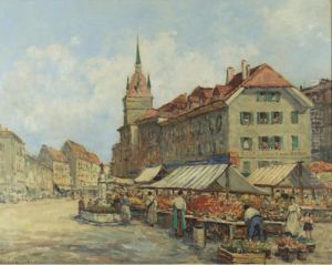 A Swiss Market by Dennis Ainsley