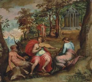 The Contest Of Apollo And Marsyas by Jacopo Bertoia
