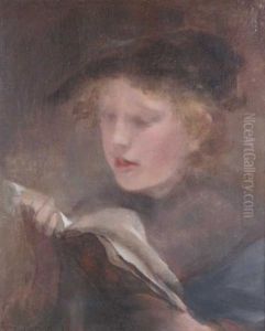 Portrait D'une Femme Au Chapeau by Armand Berton