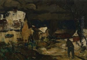 Village Enneige by Abel Bertram
