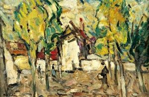 Vue De Village by Abel Bertram
