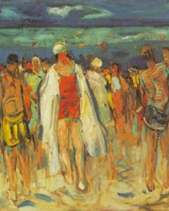 Buntes Treiben Am Strand