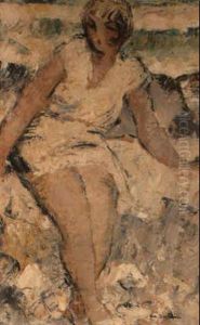 Jeune Femme Blonde by Abel Bertram