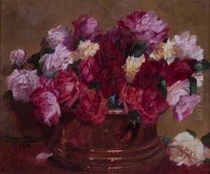 Still Life With Roses by Georges Jules Bertrand