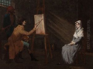 The Artist Portrays Charlotte Corday by James Bertrand