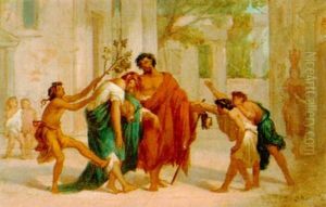 Die Verspottung Des Diogenes by James Bertrand