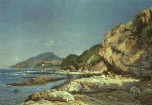 A Sheltered Cove by Paulin Andre Bertrand