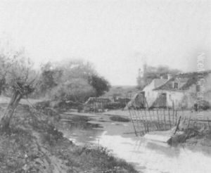 Farmhouses By A River Farmhouses By A River