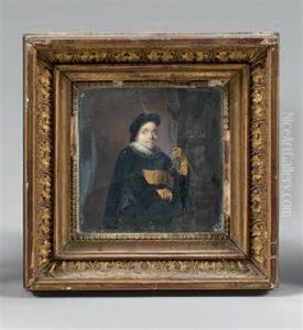 Portrait D'un Homme En Noir Tenant Une Epee Portrait D'un Homme En Noir Tenant Une Epee
