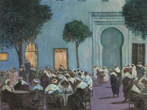 Oriental Scene by Mariano Bertuchi