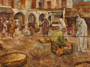 Moroccan Market Scene