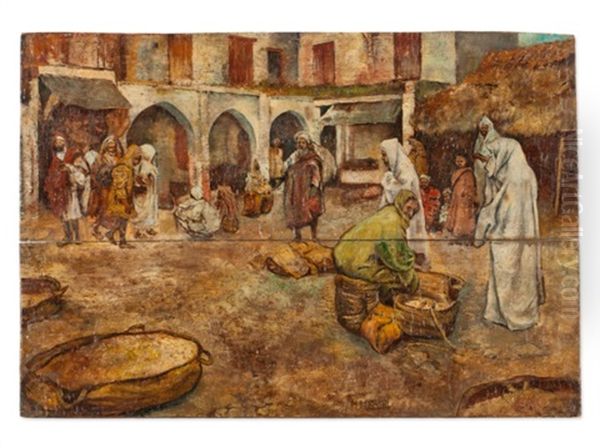 Moroccan Market Scene - view 1