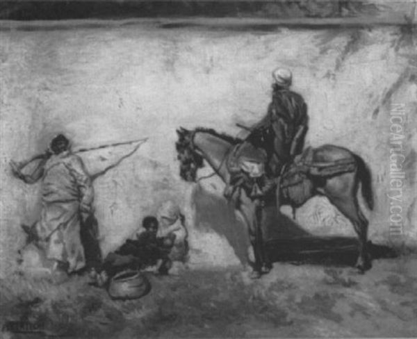 Landscape With North African Figures - view 1