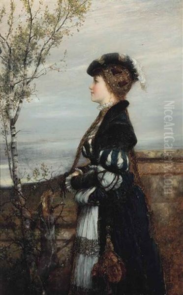 Portrait Of Lady In An Elegant Costume - view 1