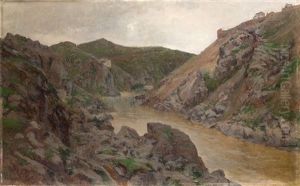 El Rio Tajo A Su Paso Por Toledo
