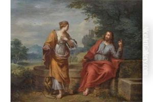 Christus Und Die Samariterin Am Brunnen