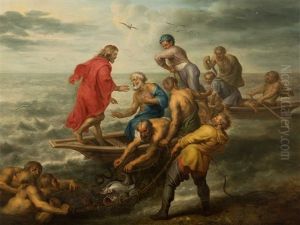 Miraculous Draught Of Fishes by Balthasar Beschey