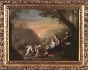 Repos Pendant La Fuite En Egypte by Balthasar Beschey