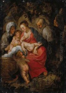 Heilige Familie Mit Hl. Elisabeth Und Dem Johannesknaben Heilige Familie Mit Hl. Elisabeth Und Dem Johannesknaben