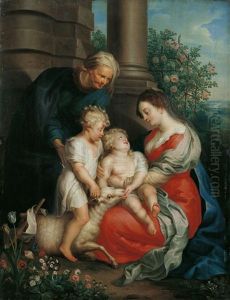 Madonna Mit Kind, Der Hl. Elisabeth Und Dem Johannesknaben